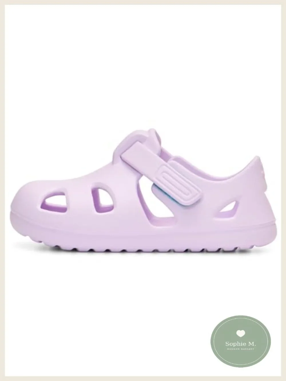 Toddler Water Shoes Sandals APMA Accepted Flexible EVA Closed Toe Adjustable
